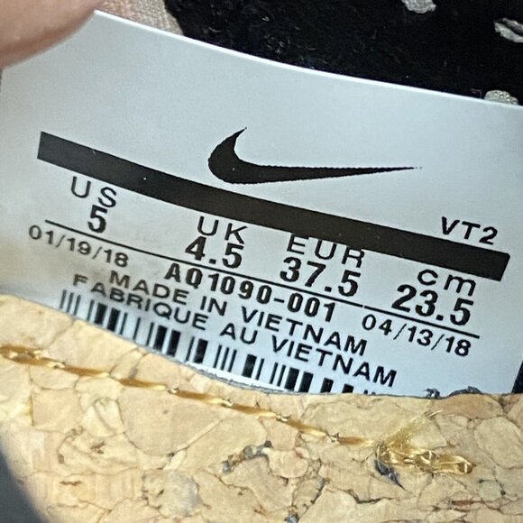 Nike React Element 87 Anthracite Black Gray Shoes Men's Size 5 Women's 6.5 - Picture 8 of 10